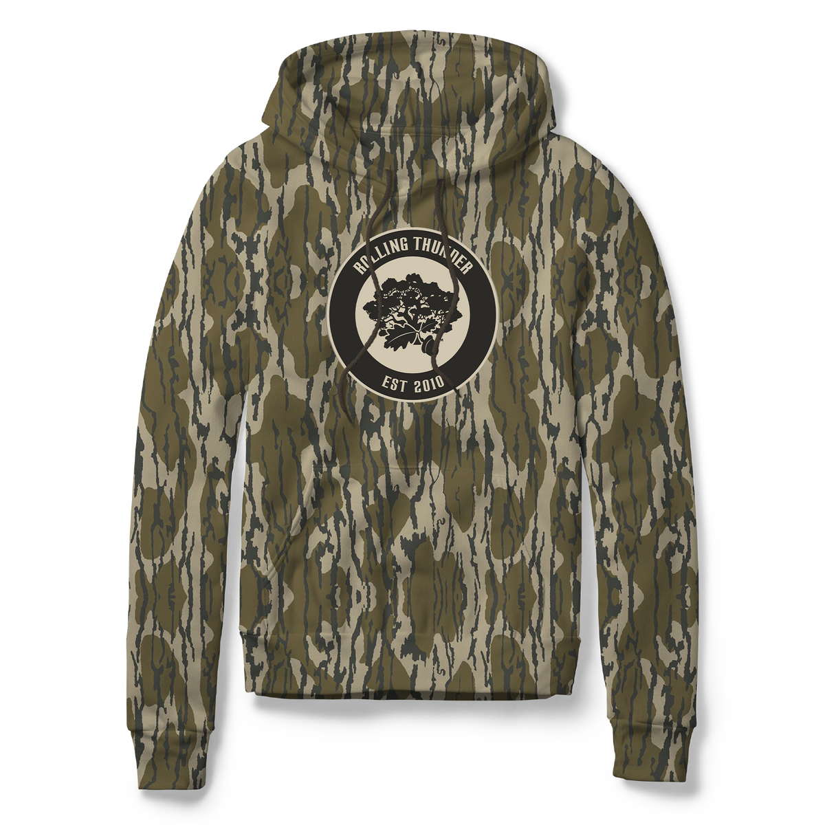Distressed Patch Logo Hoodie