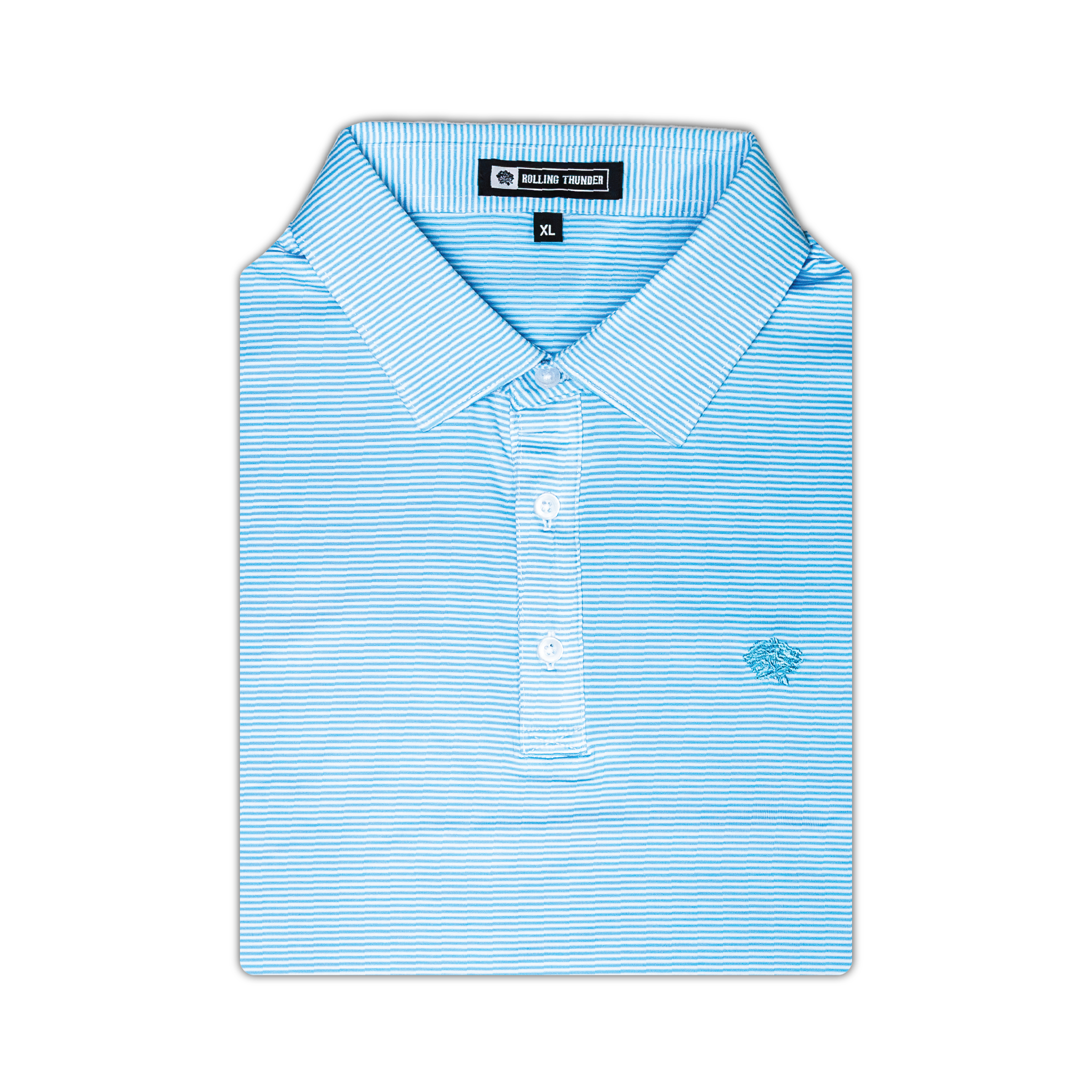 Performance Polo | Blue & White Stripe
