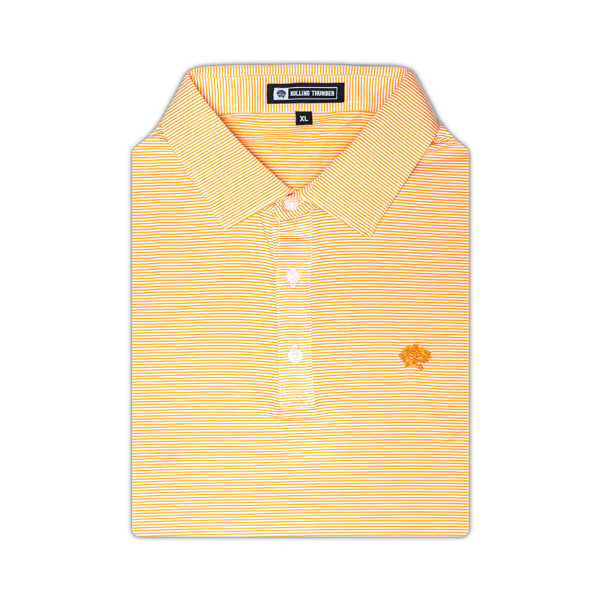 Performance Polo | Orange Stripe