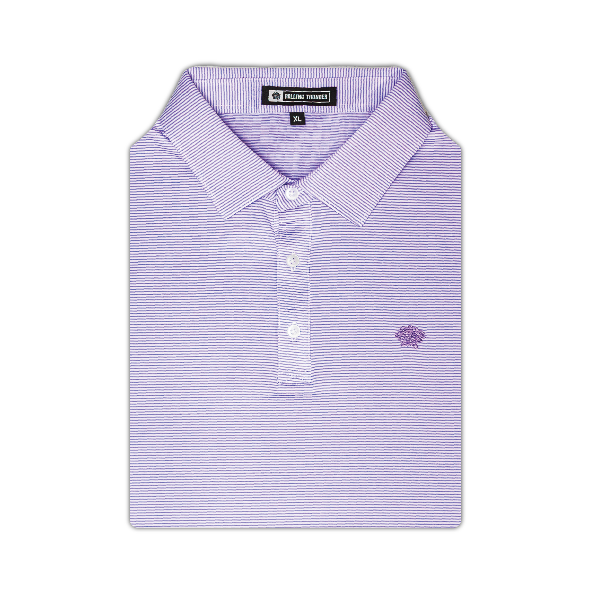 Performance Polo | Purple Stripe
