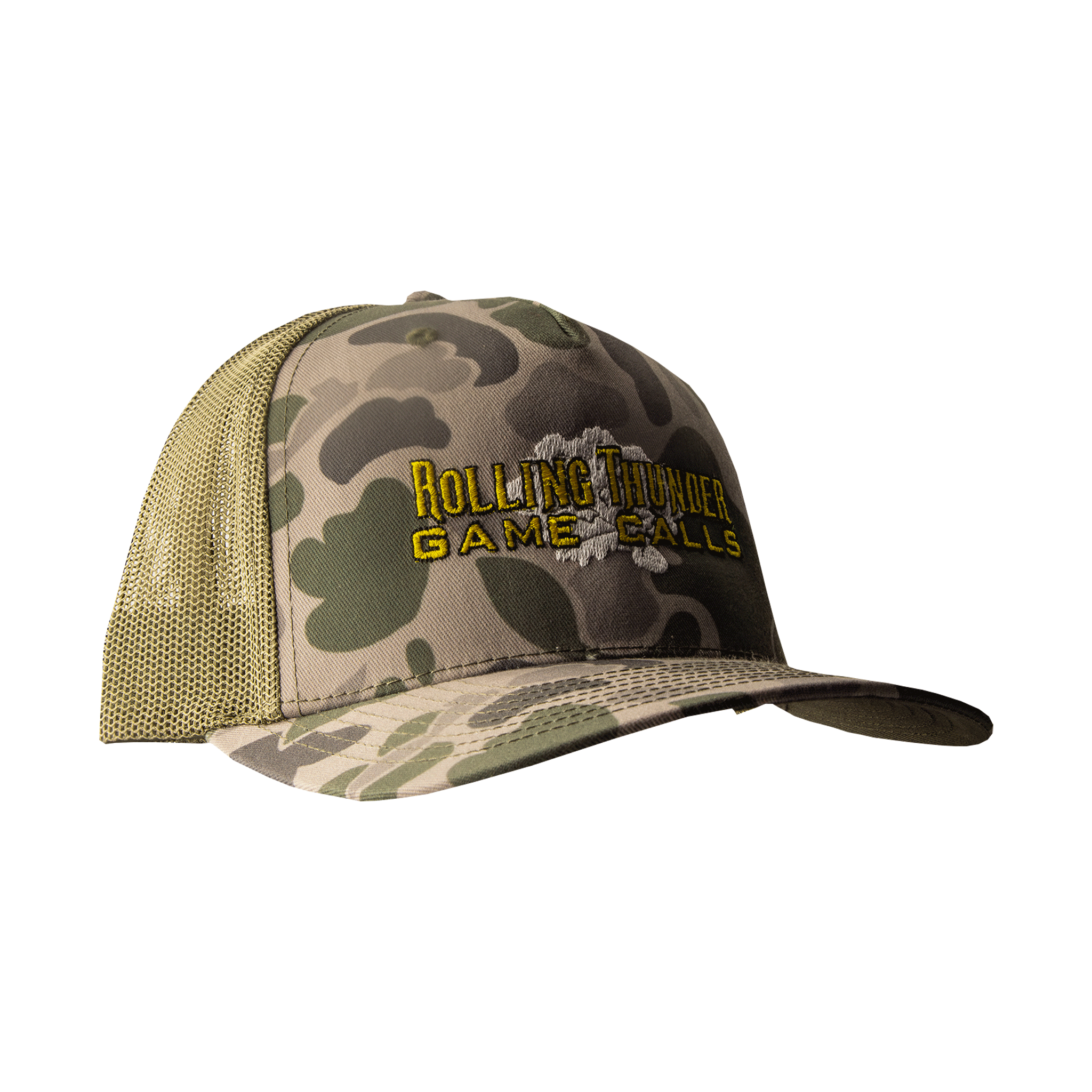 Old School Camo, Classic Logo Richardson 112 Mesh Back Hat