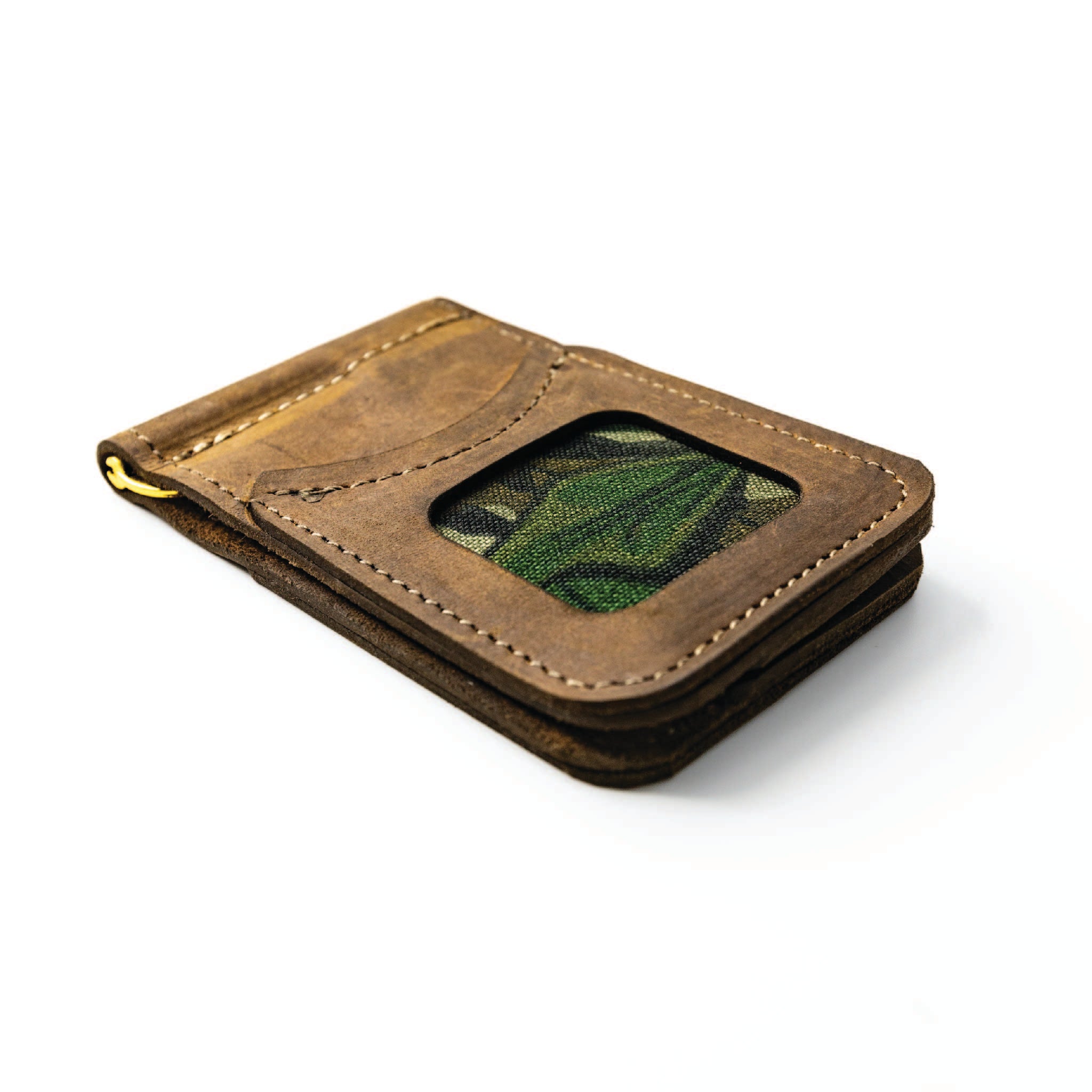 Leather Wallet w/ Mossy Oak In-lay