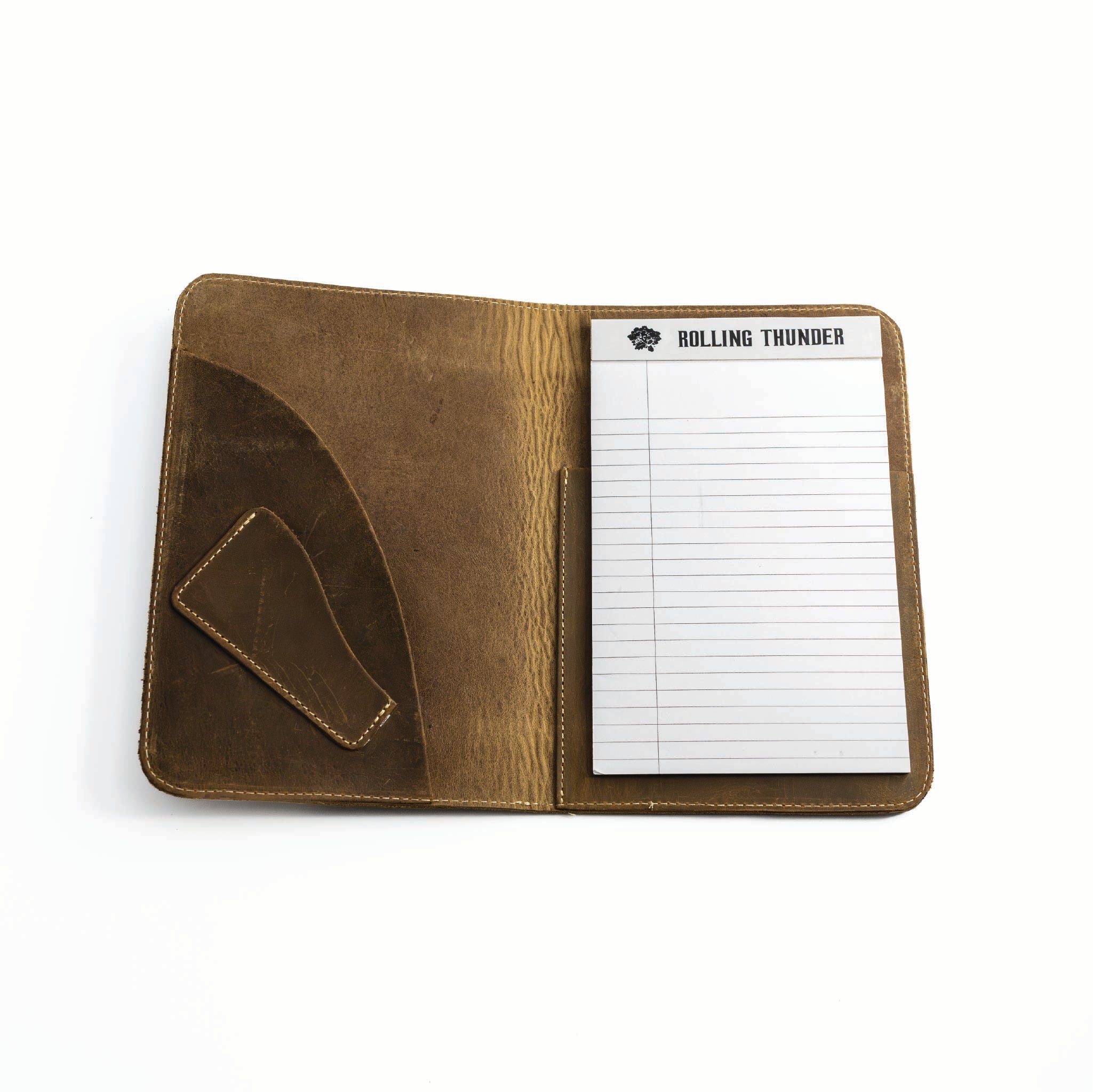 Leather Portfolio with Mossy Oak® In-lay (5"x8" Notepad)
