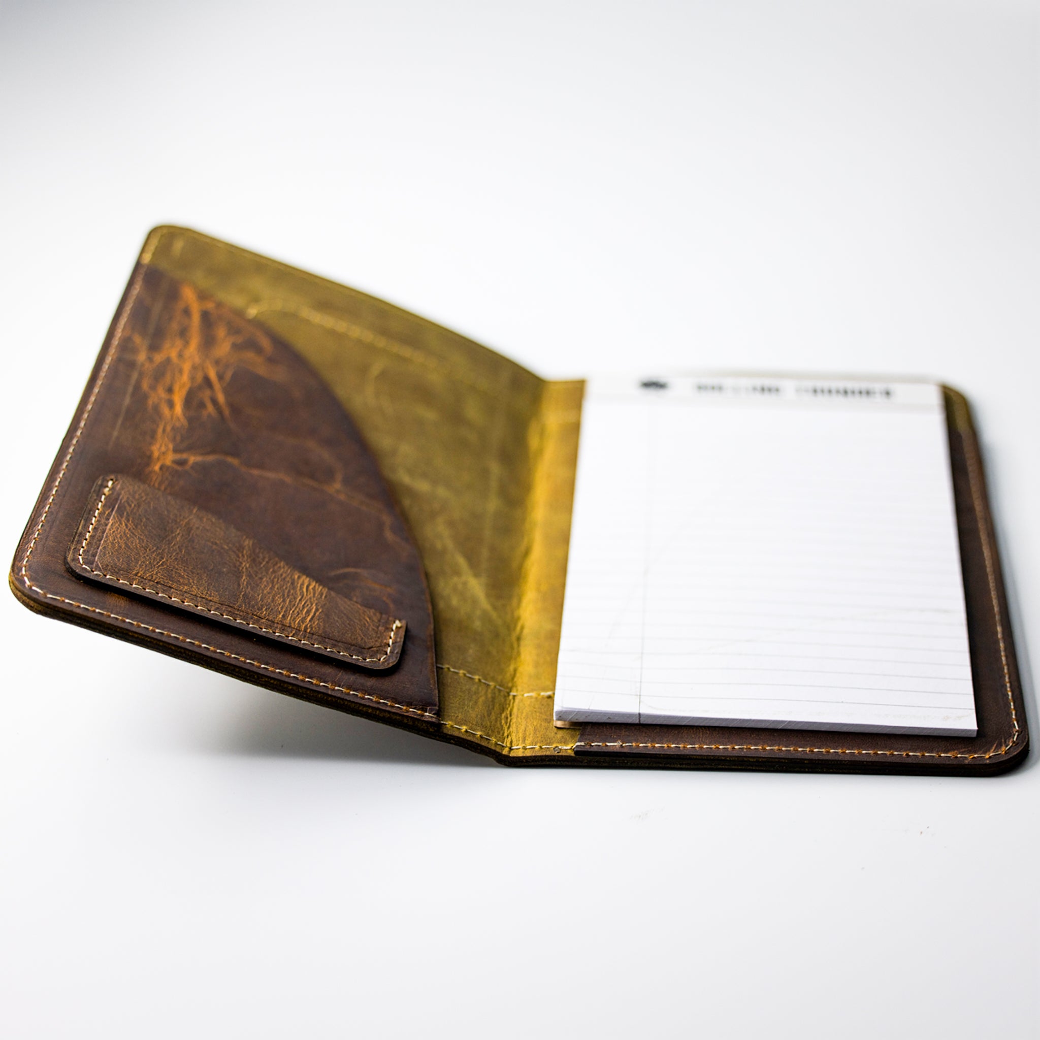 Leather Portfolio with Mossy Oak Original Bottomland In-lay (5"x8" Notepad)
