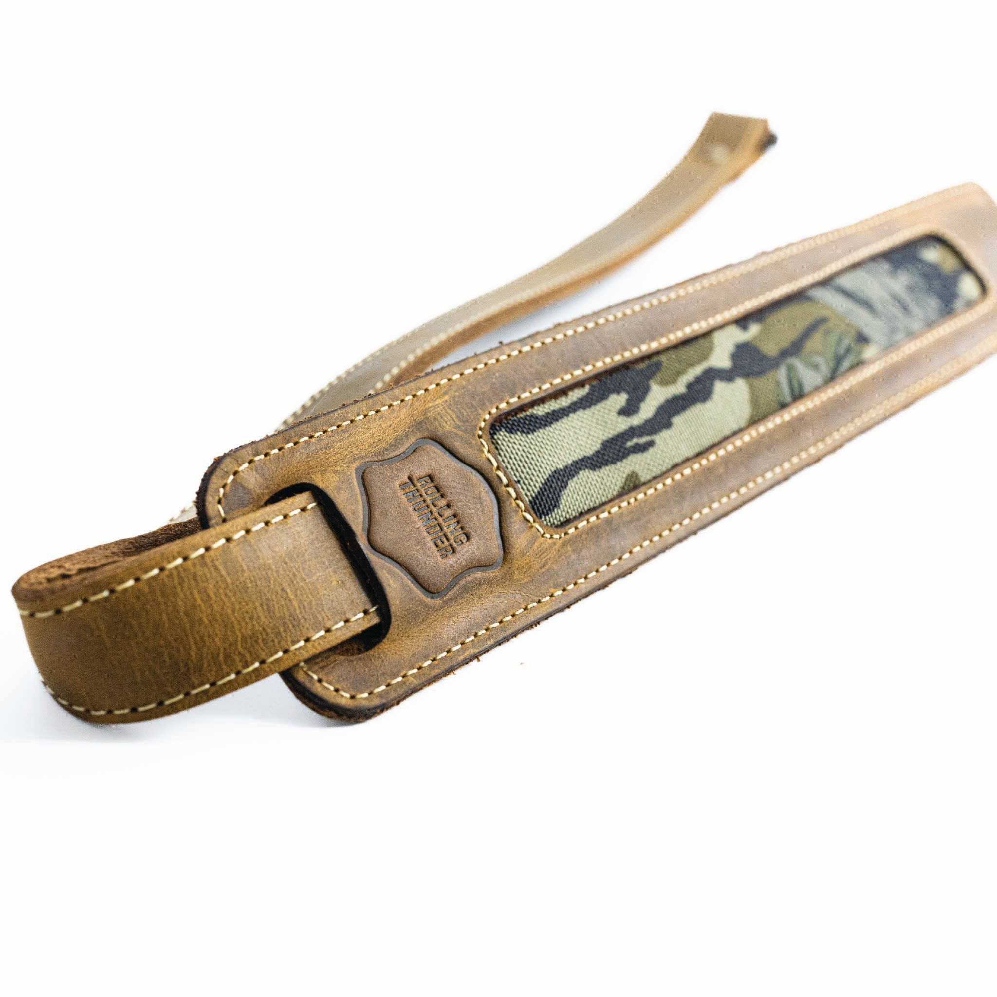 Leather Gun Sling with Mossy Oak® Inlay