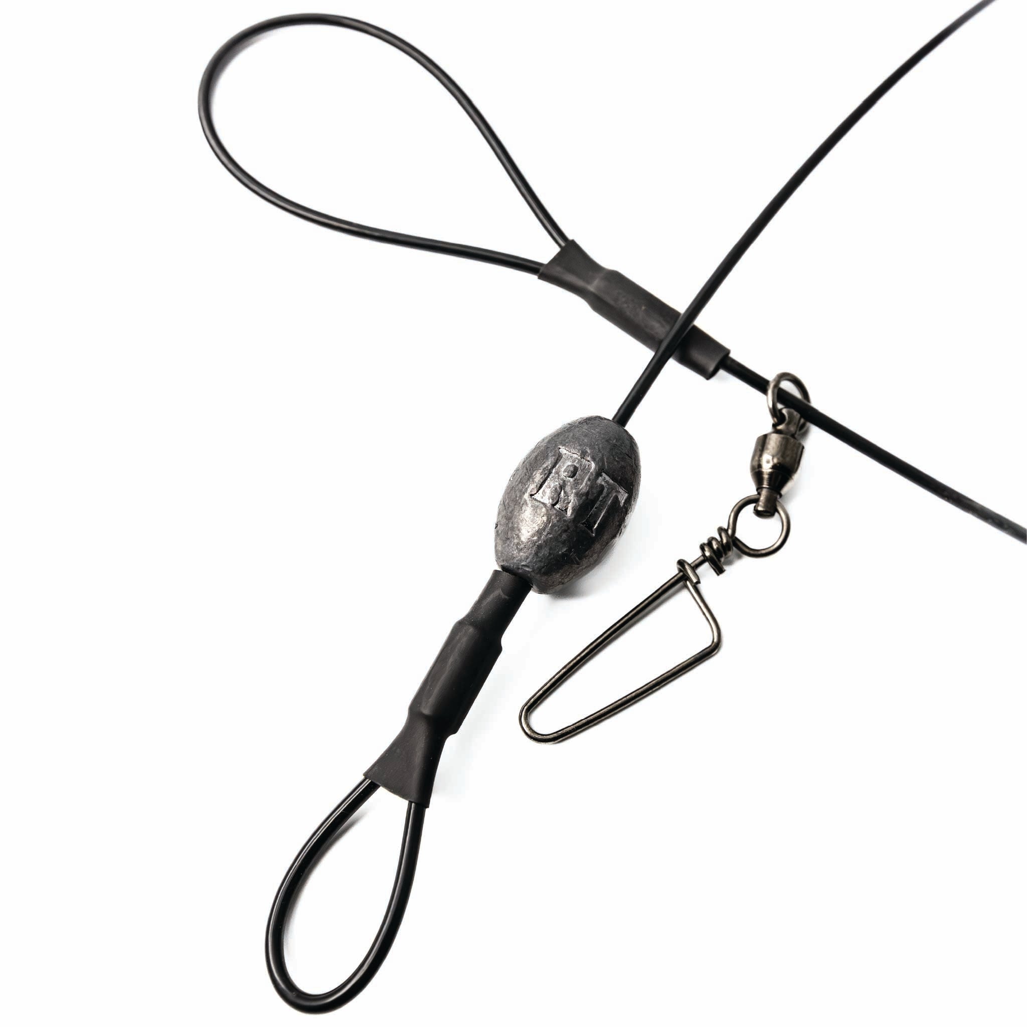 Stainless Steel Decoy Rigs 48” Cable with 2 oz Lead Weights