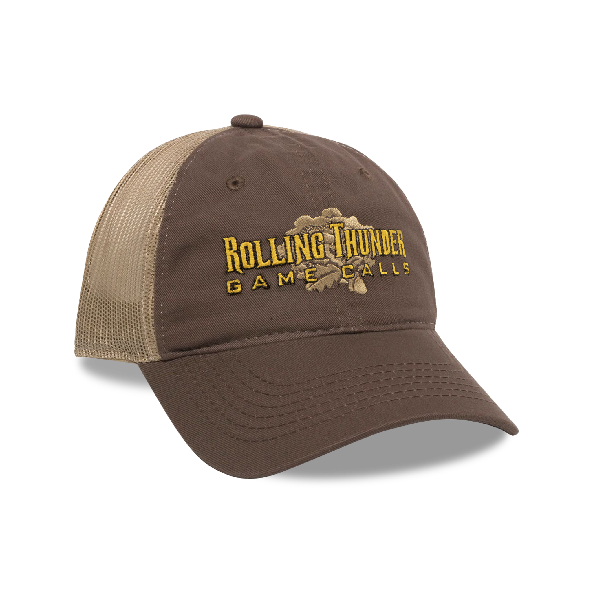 Classic Logo Unstructured Mesh Back Hat Brown/Tan