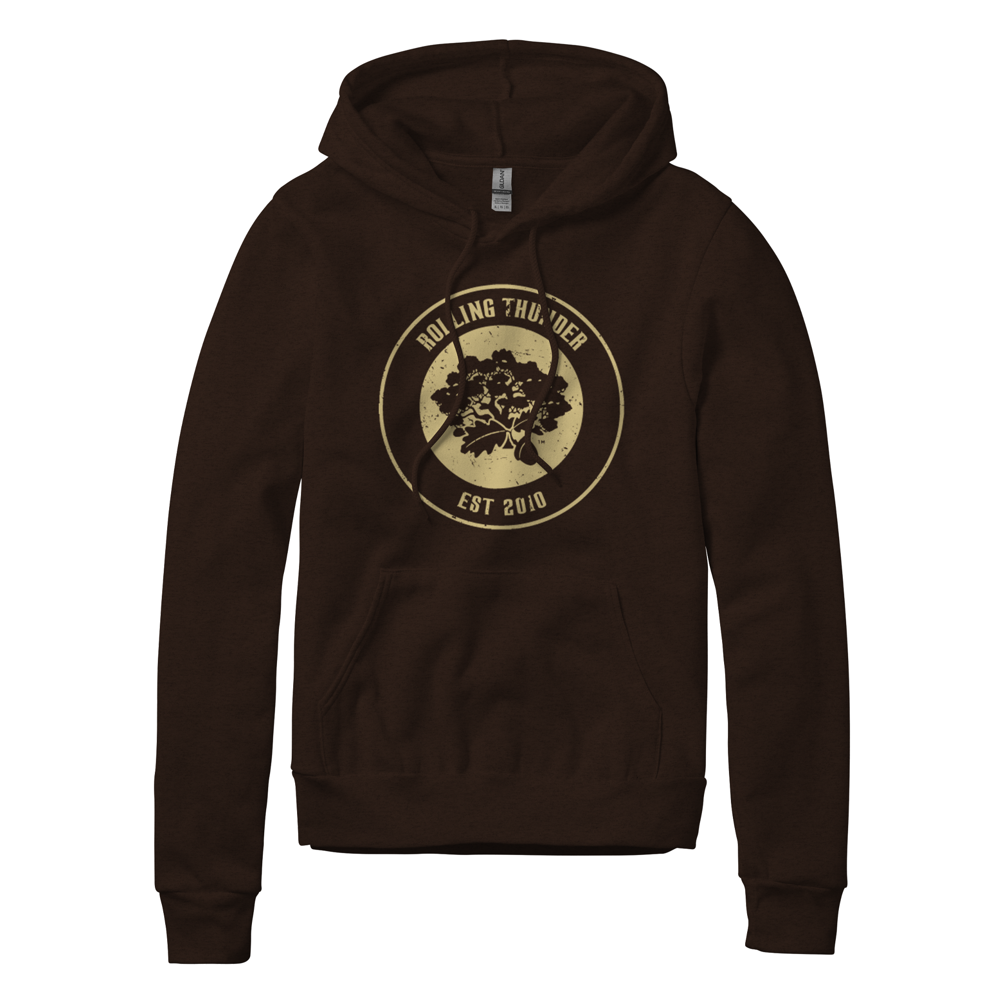 Distressed Patch Logo Hoodie