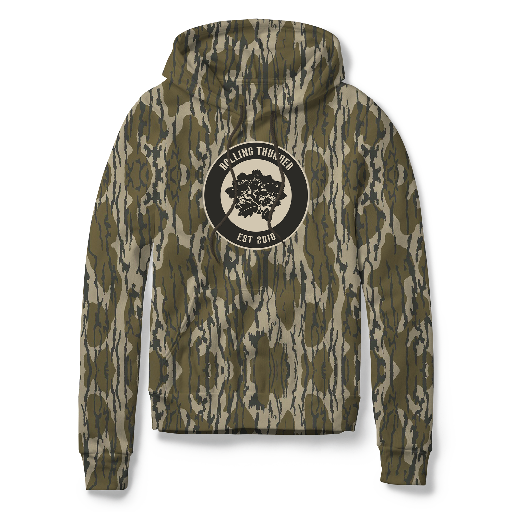 Distressed Patch Logo Hoodie