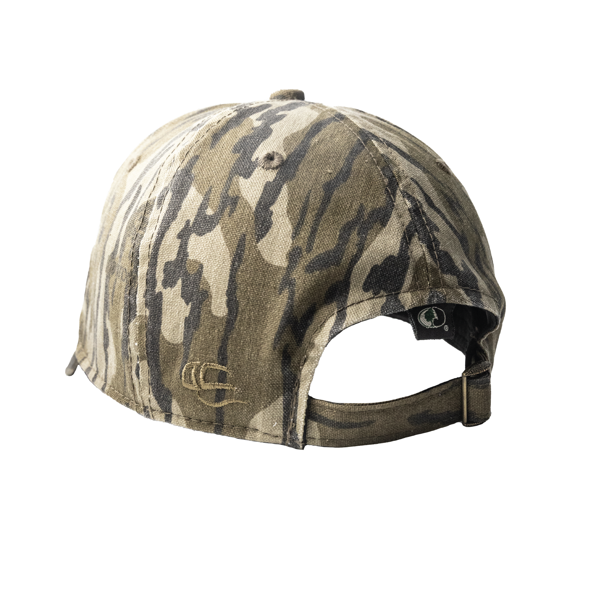 Leather Patch Unstructured Cotton Hat