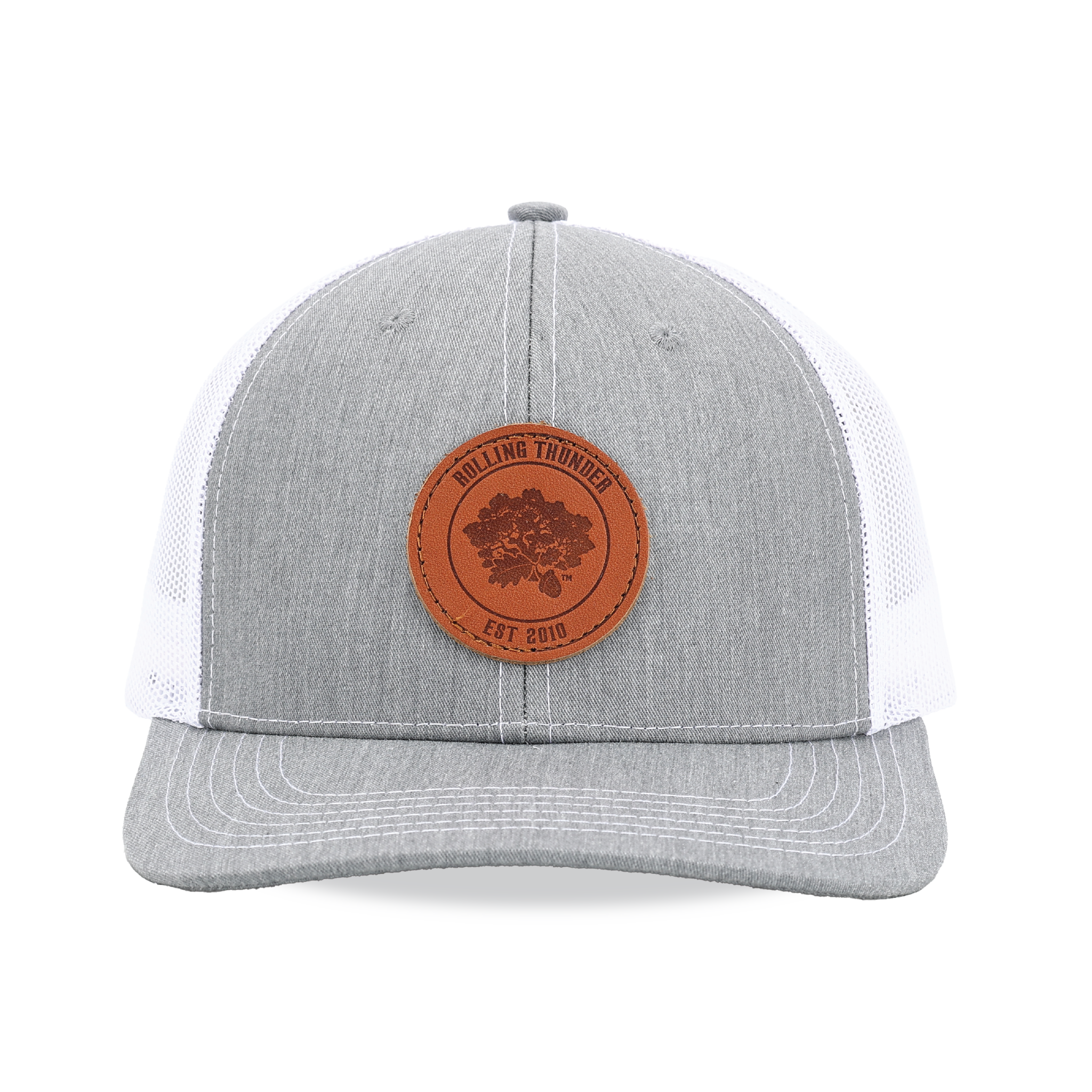 Leather Patch 6 Panel Trucker Hat