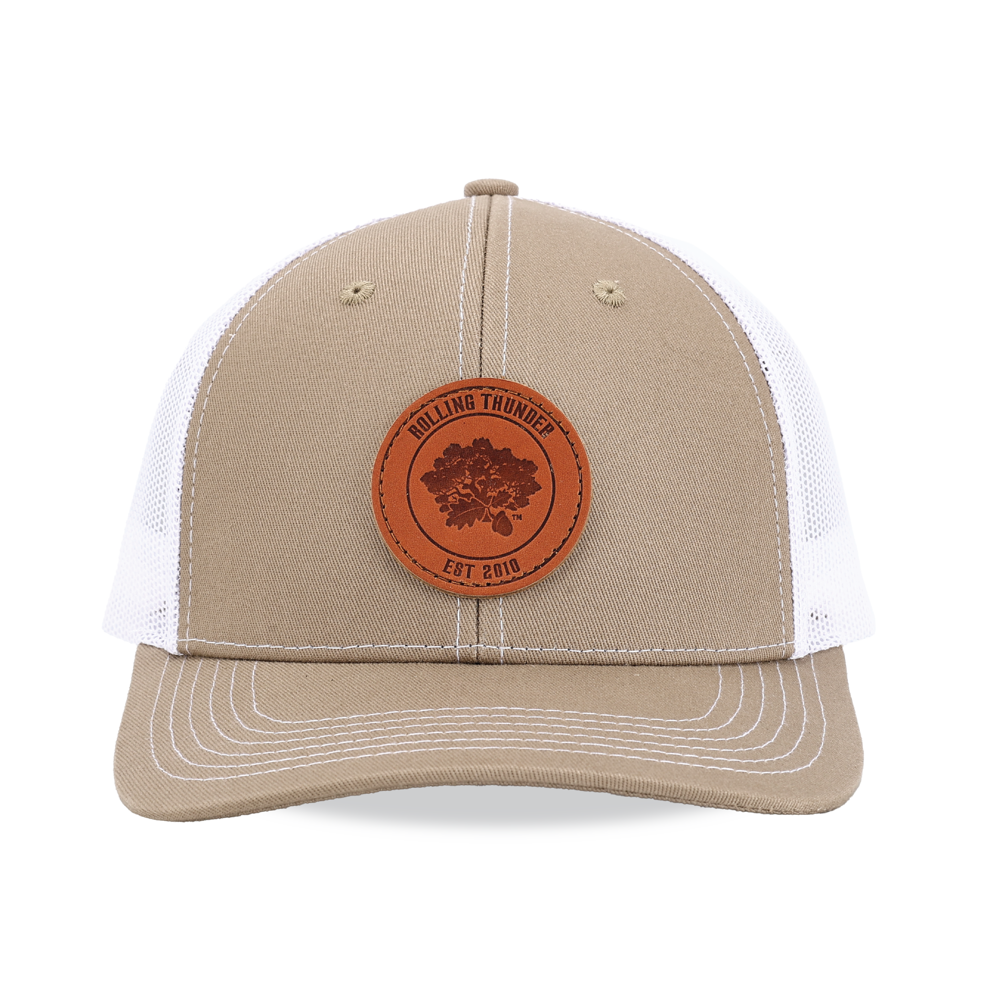 Leather Patch 6 Panel Trucker Hat