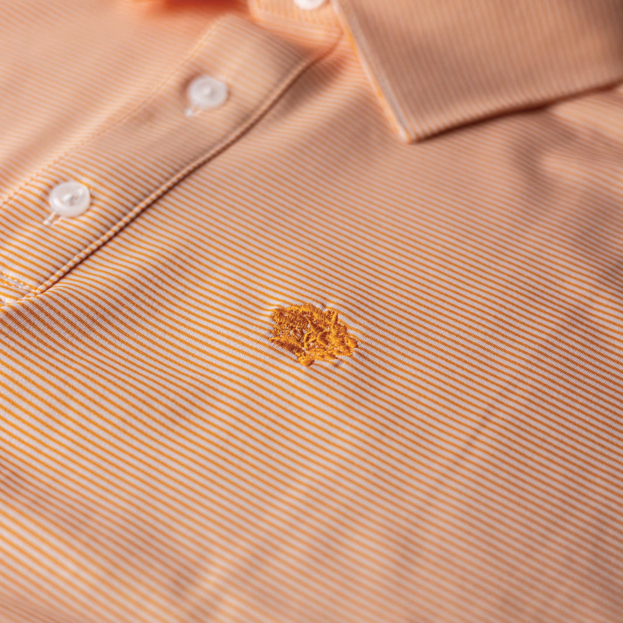Performance Polo | Orange Stripe