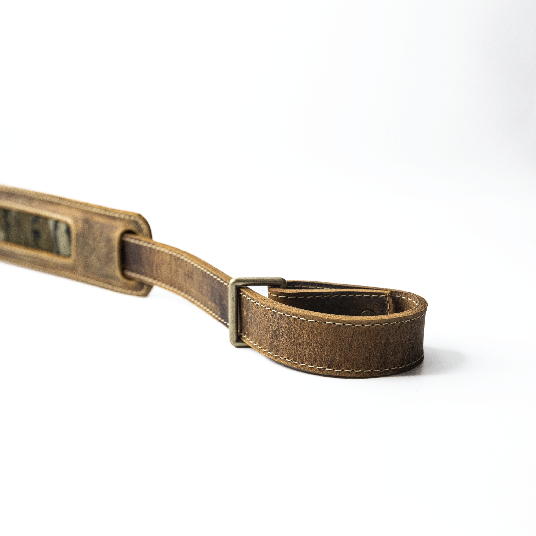 Deluxe Leather Turkey Tote with Mossy Oak In-lay