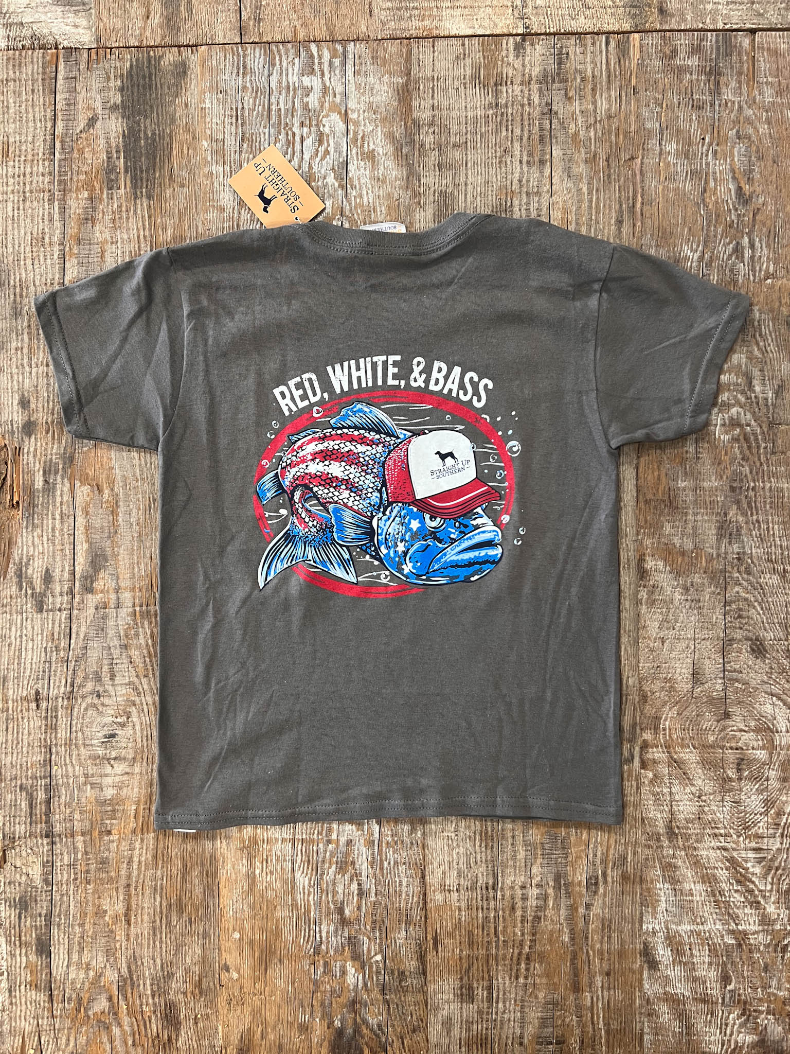 Youth Red, White, + Bass Tee