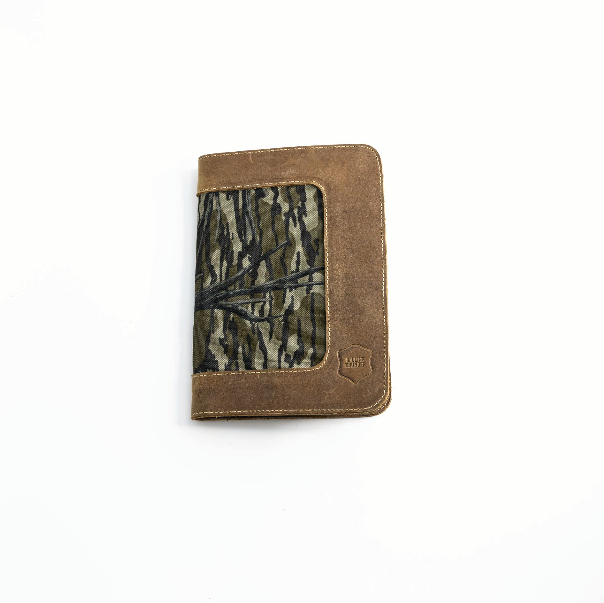 Leather Portfolio with Mossy Oak® In-lay (5"x8" Notepad)