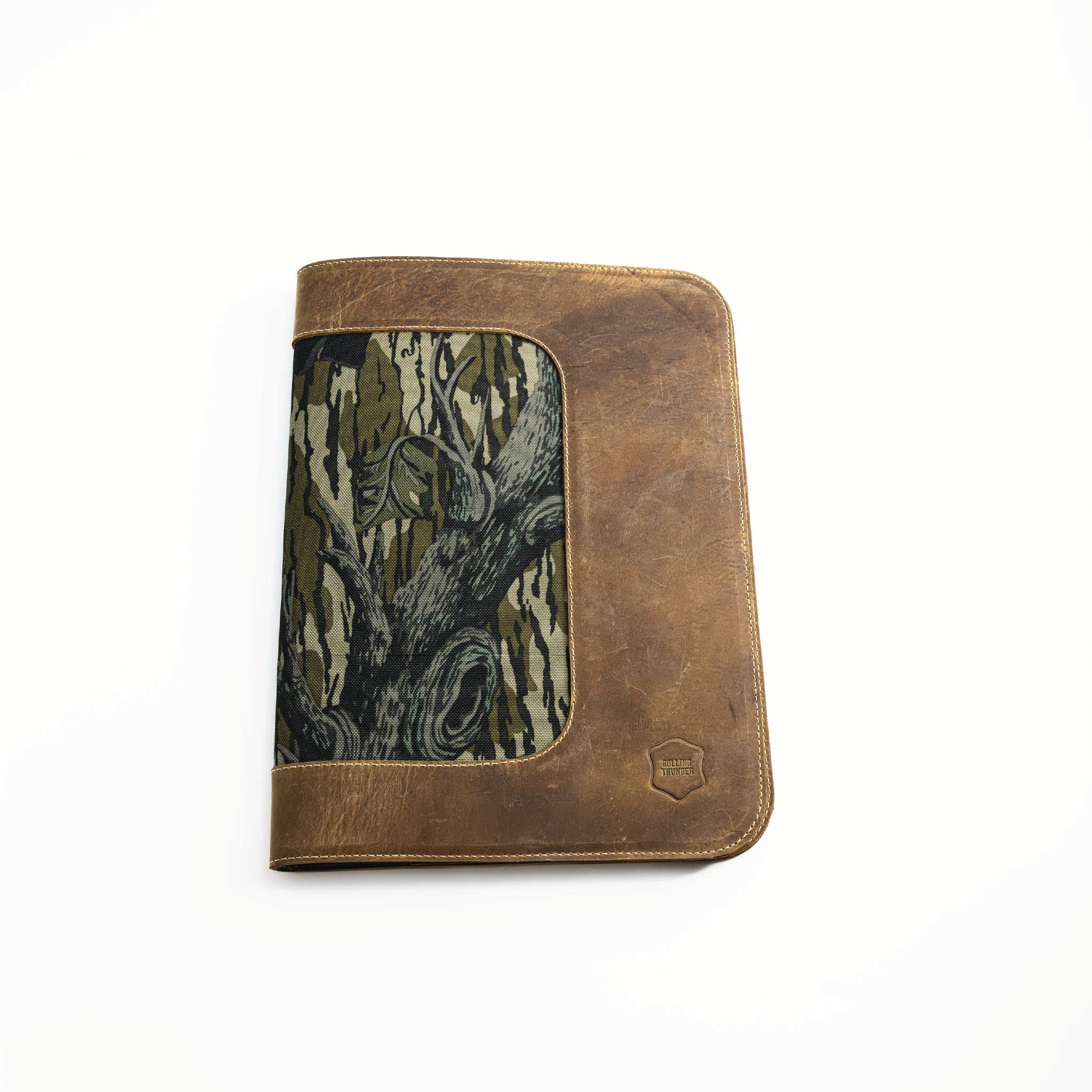 Leather Portfolio with Mossy Oak® In-lay (8.5