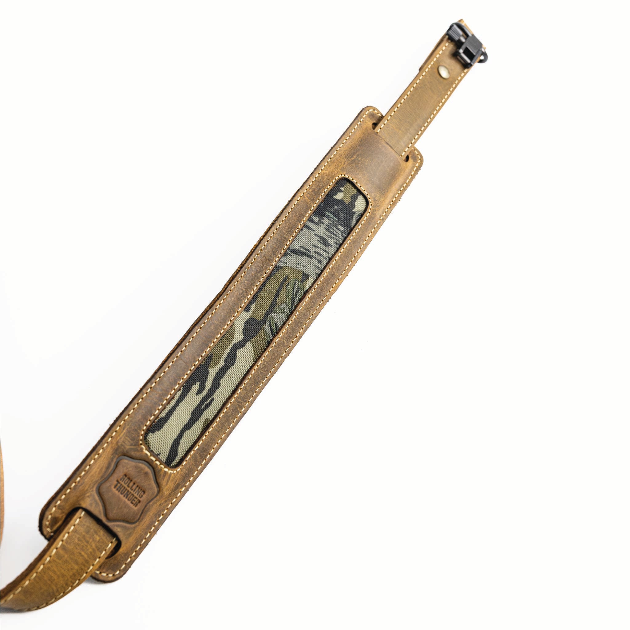 Leather Gun Sling with Mossy Oak® Inlay