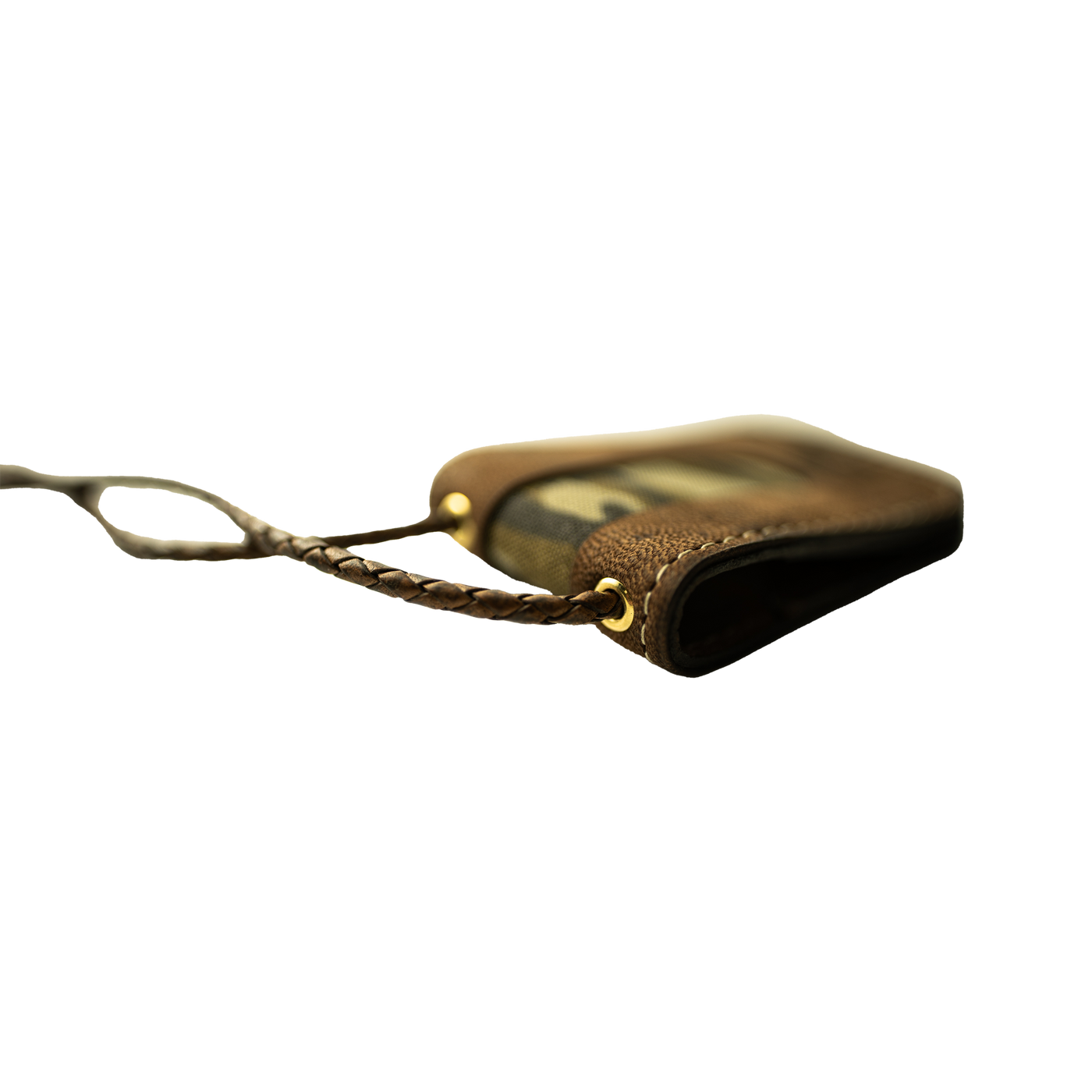 Leather Turkey Call Wallet with Mossy Oak Bottomland inlay