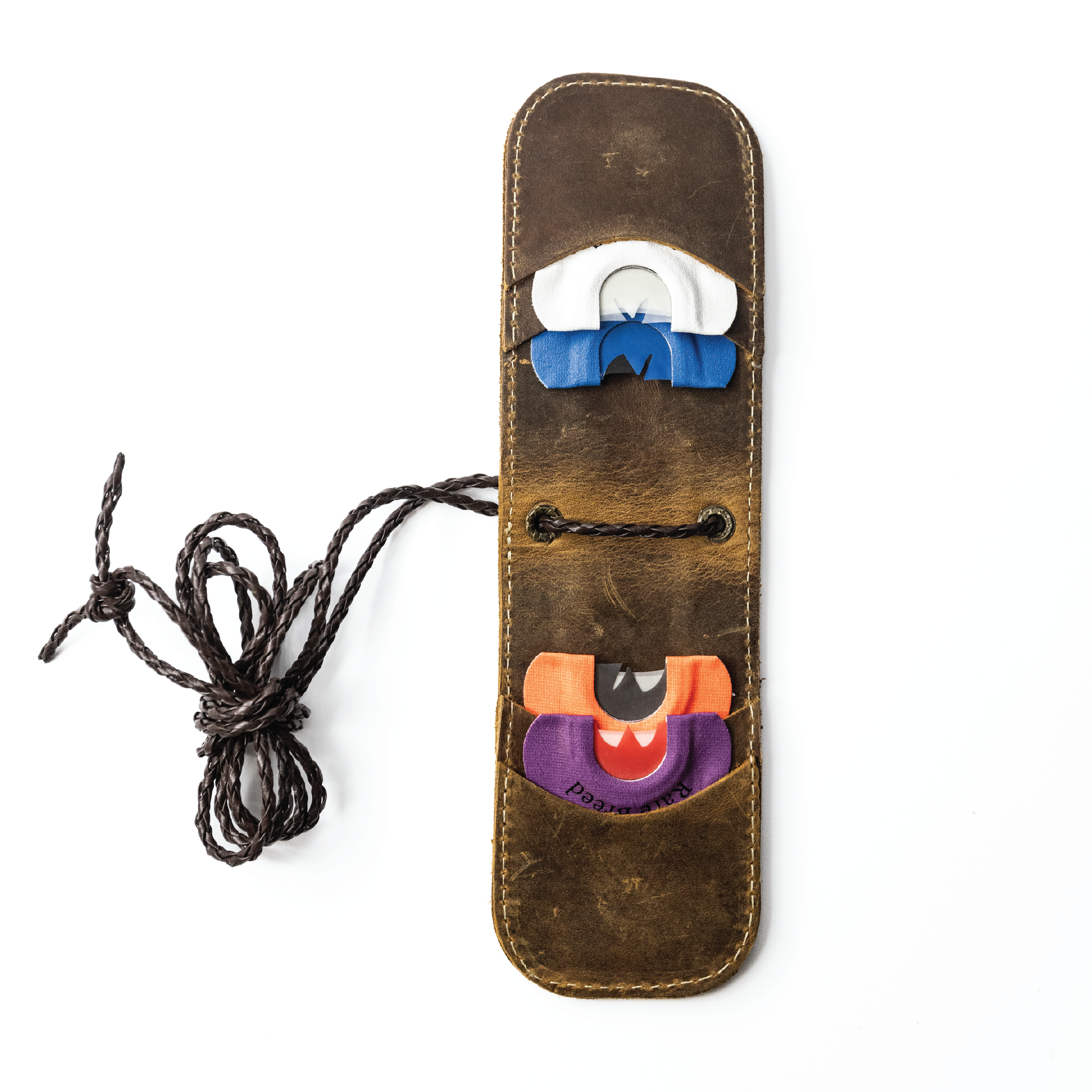 Leather Turkey Call Wallet with Mossy Oak In-lay