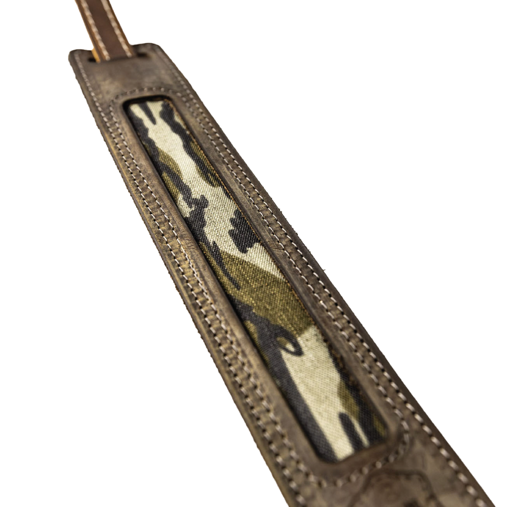 Deluxe Leather Turkey Tote with Mossy Oak In-lay